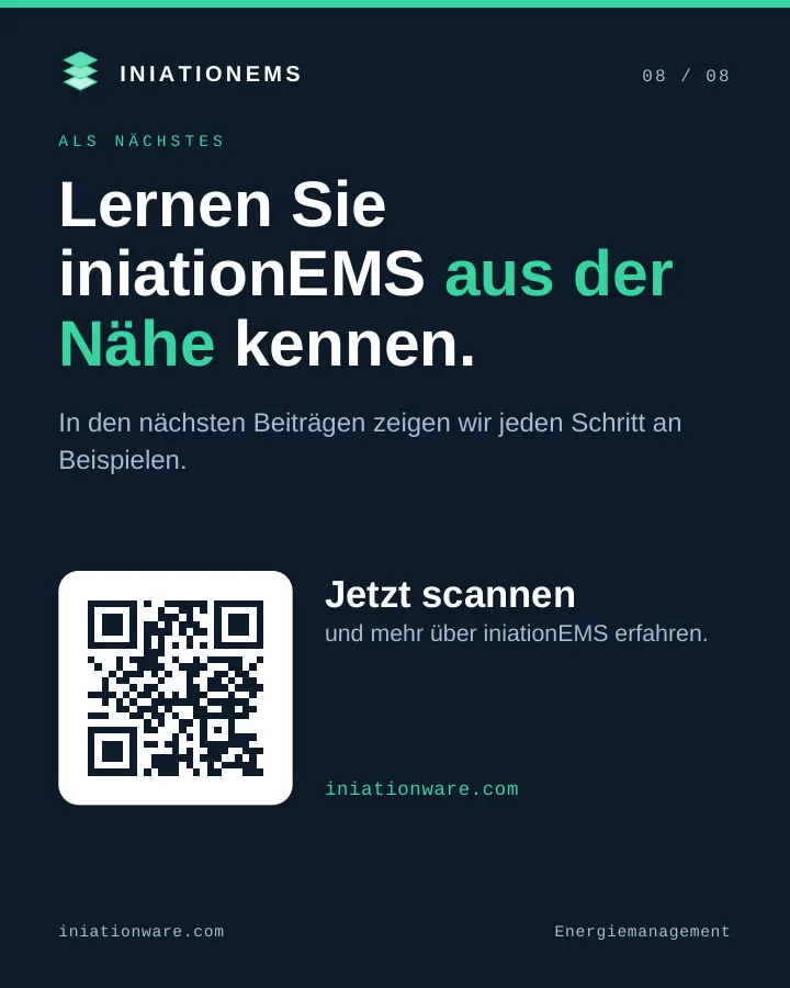 Als Nächstes: iniationEMS Schritt für Schritt an Beispielen.
